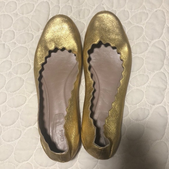 Chloe Shoes - Chloe Iconic Scallop Flats - Size 11 (EU 41) - Gently Used